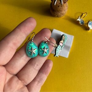 Mermaid and Starfish Jewelry Set